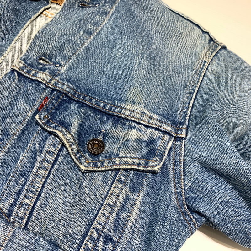 【現状渡し品】【メンズ】 Levi's リーバイス 4TH DENIM JACKET 75505-0212 80S-90S フォース デニム ジャケット ライトアウター リメイク 145-260629-ko-05-tei サイズ：34 カラー：インディゴ 万代Net店