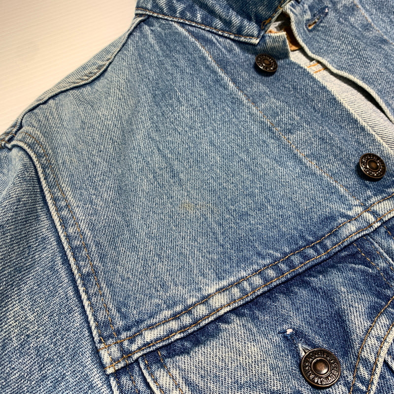 【現状渡し品】【メンズ】 Levi's リーバイス 4TH DENIM JACKET 75505-0212 80S-90S フォース デニム ジャケット ライトアウター リメイク 145-260629-ko-05-tei サイズ：34 カラー：インディゴ 万代Net店
