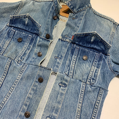 【現状渡し品】【メンズ】 Levi's リーバイス 4TH DENIM JACKET 75505-0212 80S-90S フォース デニム ジャケット ライトアウター リメイク 145-260629-ko-05-tei サイズ：34 カラー：インディゴ 万代Net店