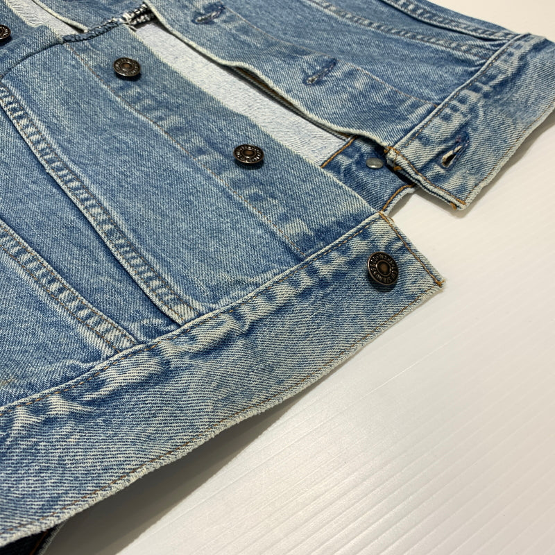 【現状渡し品】【メンズ】 Levi's リーバイス 4TH DENIM JACKET 75505-0212 80S-90S フォース デニム ジャケット ライトアウター リメイク 145-260629-ko-05-tei サイズ：34 カラー：インディゴ 万代Net店
