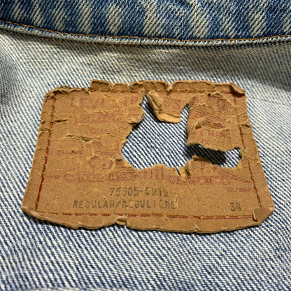 【現状渡し品】【メンズ】 Levi's リーバイス 4TH DENIM JACKET 75505-0212 80S-90S フォース デニム ジャケット ライトアウター リメイク 145-260629-ko-05-tei サイズ：34 カラー：インディゴ 万代Net店
