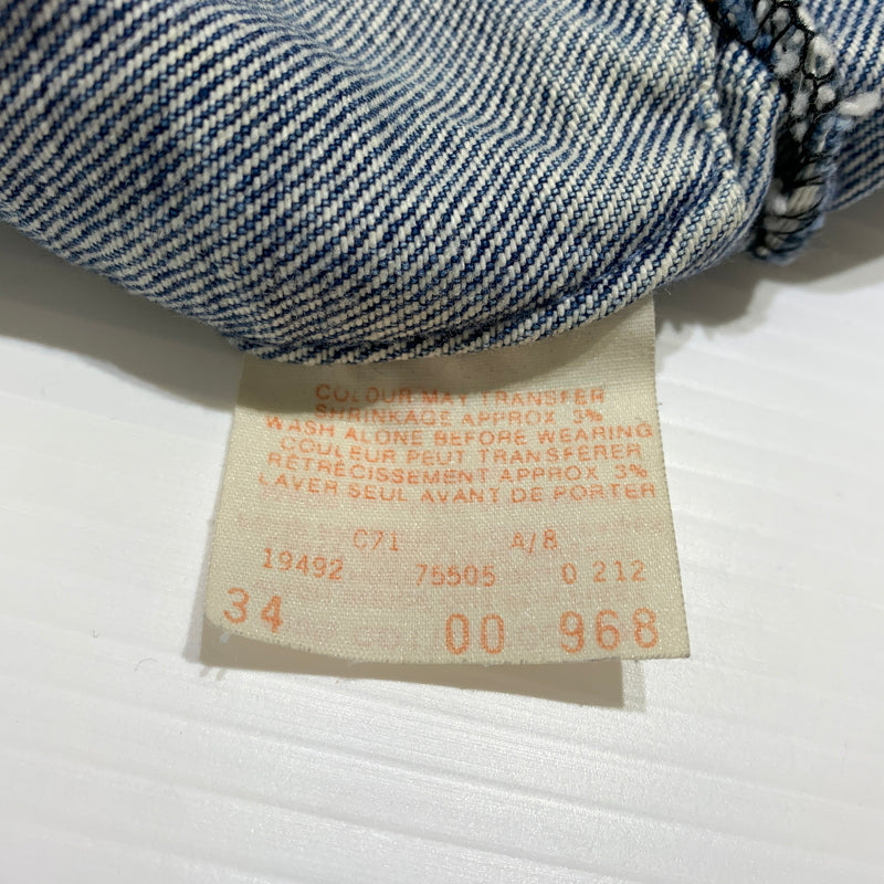 【現状渡し品】【メンズ】 Levi's リーバイス 4TH DENIM JACKET 75505-0212 80S-90S フォース デニム ジャケット ライトアウター リメイク 145-260629-ko-05-tei サイズ：34 カラー：インディゴ 万代Net店