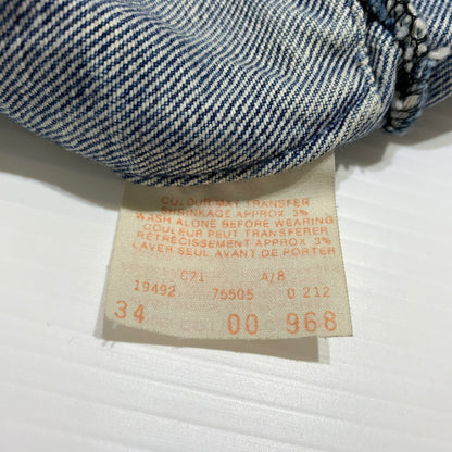 【現状渡し品】【メンズ】 Levi's リーバイス 4TH DENIM JACKET 75505-0212 80S-90S フォース デニム ジャケット ライトアウター リメイク 145-260629-ko-05-tei サイズ：34 カラー：インディゴ 万代Net店
