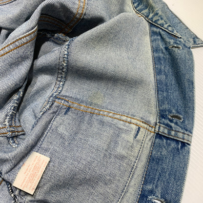 【現状渡し品】【メンズ】 Levi's リーバイス 4TH DENIM JACKET 75505-0212 80S-90S フォース デニム ジャケット ライトアウター リメイク 145-260629-ko-05-tei サイズ：34 カラー：インディゴ 万代Net店