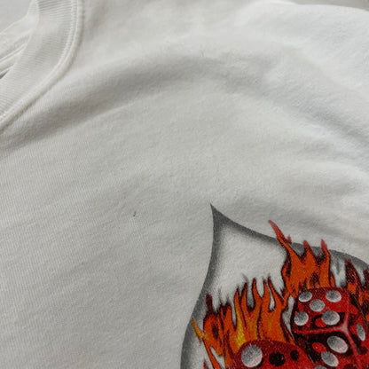 【中古品】【メンズ】 HARLEY-DAVIDSON ハーレー ダビッドソン 00's L/S TEE 2000年代 ロングスリーブ Ｔシャツ 長袖 トップス 145-260630-sa-03-tei サイズ：L カラー：ホワイト 万代Net店
