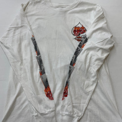 【中古品】【メンズ】 HARLEY-DAVIDSON ハーレー ダビッドソン 00's L/S TEE 2000年代 ロングスリーブ Ｔシャツ 長袖 トップス 145-260630-sa-03-tei サイズ：L カラー：ホワイト 万代Net店