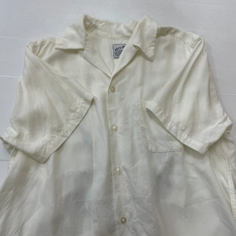 【中古品】【メンズ】 NECK FACE ネックフェイス × WACKO MARIA ワコ マリア 別注コラボ S/S SHIRT ショートスリーブ Ｔシャツ 半袖 トップス 140-260630-sa-05-tei サイズ：L カラー：ホワイト 万代Net店