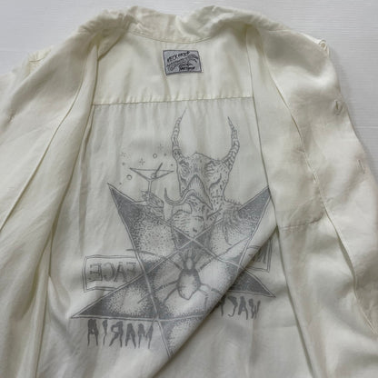 【中古品】【メンズ】 NECK FACE ネックフェイス × WACKO MARIA ワコ マリア 別注コラボ S/S SHIRT ショートスリーブ Ｔシャツ 半袖 トップス 140-260630-sa-05-tei サイズ：L カラー：ホワイト 万代Net店