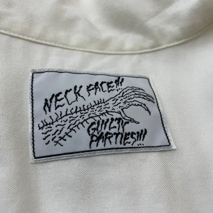 【中古品】【メンズ】 NECK FACE ネックフェイス × WACKO MARIA ワコ マリア 別注コラボ S/S SHIRT ショートスリーブ Ｔシャツ 半袖 トップス 140-260630-sa-05-tei サイズ：L カラー：ホワイト 万代Net店
