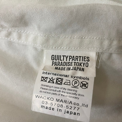 【中古品】【メンズ】 NECK FACE ネックフェイス × WACKO MARIA ワコ マリア 別注コラボ S/S SHIRT ショートスリーブ Ｔシャツ 半袖 トップス 140-260630-sa-05-tei サイズ：L カラー：ホワイト 万代Net店