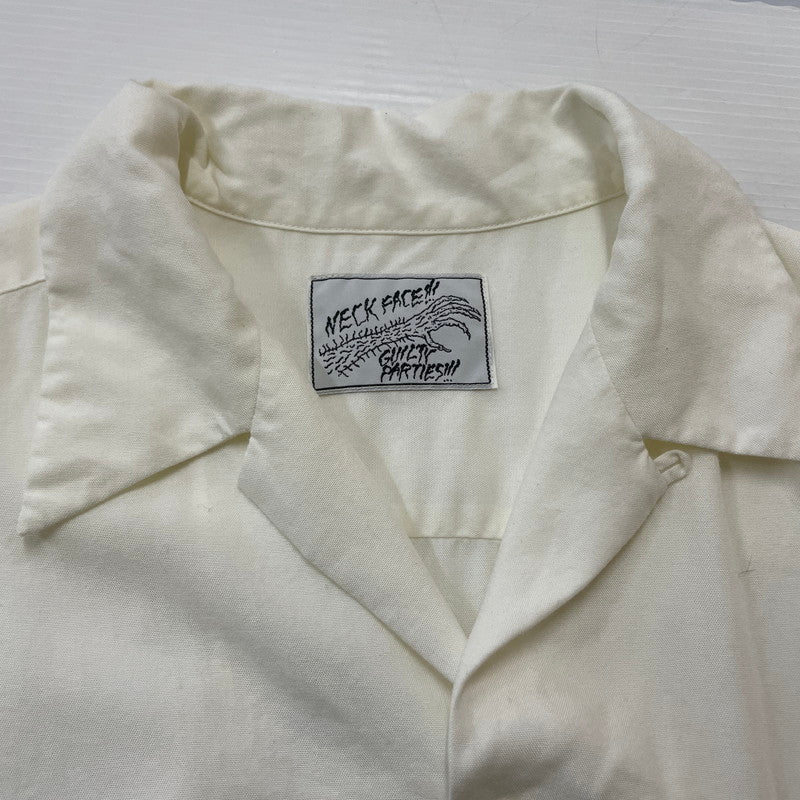 【中古品】【メンズ】 NECK FACE ネックフェイス × WACKO MARIA ワコ マリア 別注コラボ S/S SHIRT ショートスリーブ Ｔシャツ 半袖 トップス 140-260630-sa-05-tei サイズ：L カラー：ホワイト 万代Net店