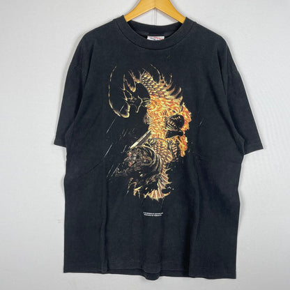 【中古品】【メンズ】 HIPTRACK ヒップトラック BERSERK BOOT T-SHIRT ベルセルク ブート Ｔシャツ 半袖 トップス 145-260630-sa-04-tei サイズ：XL カラー：ブラック 万代Net店