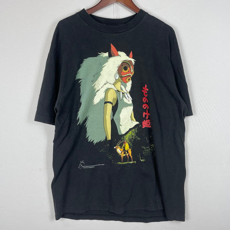【中古品】【メンズ】 HIPTRACK ヒップトラック PRINCESS MONONOKE TEE もののけ姫 Ｔシャツ 半袖 トップス ジブリ 145-260630-sa-06-tei サイズ：XL カラー：ブラック 万代Net店