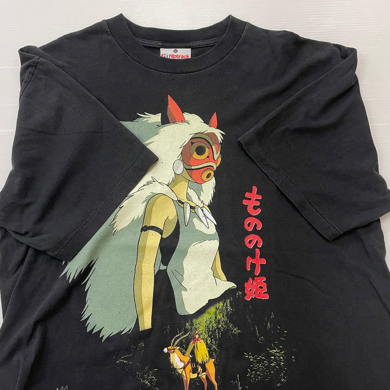【中古品】【メンズ】 HIPTRACK ヒップトラック PRINCESS MONONOKE TEE もののけ姫 Ｔシャツ 半袖 トップス ジブリ 145-260630-sa-06-tei サイズ：XL カラー：ブラック 万代Net店