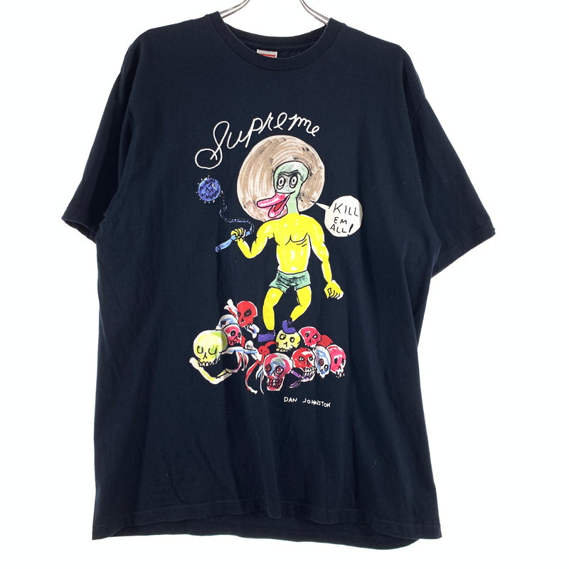 【中古品】【メンズ】 Supreme シュプリーム DANIEL JOHNSTON S/S TEE ダニエル ジョンソン ショートスリーブ Tシャツ 半袖 トップス 149-260629-ko-15-tei サイズ：L カラー：ネイビー系 万代Net店