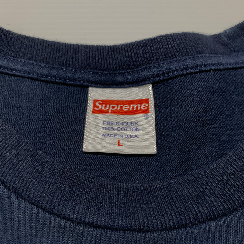【中古品】【メンズ】 Supreme シュプリーム DANIEL JOHNSTON S/S TEE ダニエル ジョンソン ショートスリーブ Tシャツ 半袖 トップス 149-260629-ko-15-tei サイズ：L カラー：ネイビー系 万代Net店