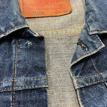 【現状渡し品】【メンズ】 LEVI’S リーバイス 71506XX 大戦モデル 復刻 1ST デニムジャケット アウター ジーンズ ジャケット 156-251130-sa-16-tei サイズ：40 カラー：インディゴ 万代Net店