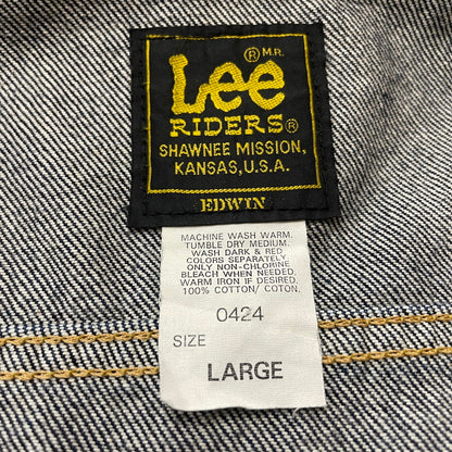 【中古品】【メンズ】 LEE RIDERS リー ライダース DENIM JACKET E503-2128 デニムジャケット アウター ジーンズ ジャケット 145-260630-sa-17-tei サイズ：L カラー：インディゴ 万代Net店