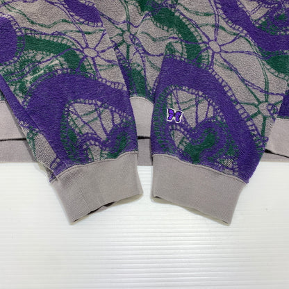 【中古品】【メンズ】 Needles ニードルス CREW SWEAT SHIRT PAPILLON PILE JQ LQ241 クルー スウェット シャツ トップス パイル生地 140-260720-ko-17-tei サイズ：XL カラー：総柄 万代Net店