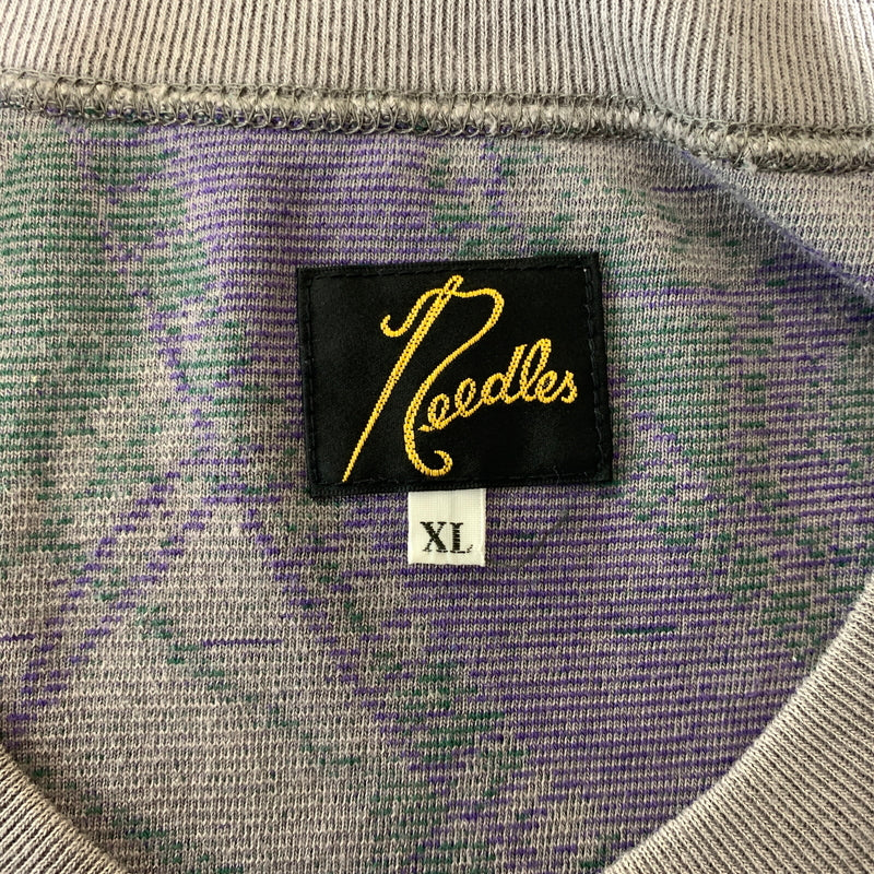 【中古品】【メンズ】 Needles ニードルス CREW SWEAT SHIRT PAPILLON PILE JQ LQ241 クルー スウェット シャツ トップス パイル生地 140-260720-ko-17-tei サイズ：XL カラー：総柄 万代Net店