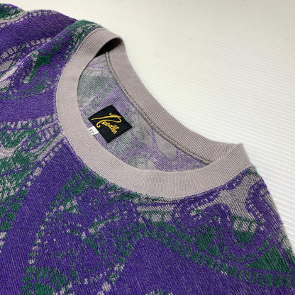 【中古品】【メンズ】 Needles ニードルス CREW SWEAT SHIRT PAPILLON PILE JQ LQ241 クルー スウェット シャツ トップス パイル生地 140-260720-ko-17-tei サイズ：XL カラー：総柄 万代Net店