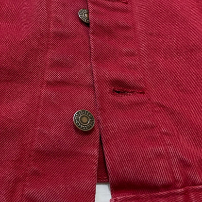 【中古品】【メンズ】 LEVI'S リーバイス 90's USA製 DENIM JACKET 70598-0787 90年代 アメリカ デニム ジャケット アウター ジーンズ ジャケット 145-260630-sa-21-tei サイズ：XL カラー：レッド 万代Net店