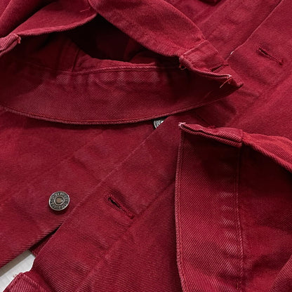 【中古品】【メンズ】 LEVI'S リーバイス 90's USA製 DENIM JACKET 70598-0787 90年代 アメリカ デニム ジャケット アウター ジーンズ ジャケット 145-260630-sa-21-tei サイズ：XL カラー：レッド 万代Net店