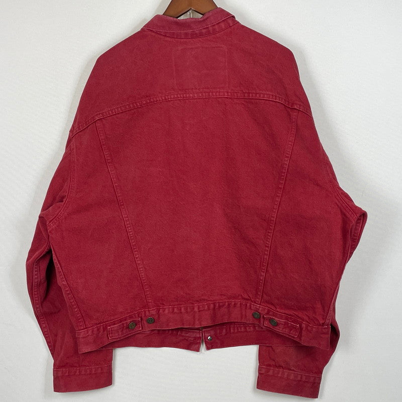 【中古品】【メンズ】 LEVI'S リーバイス 90's USA製 DENIM JACKET 70598-0787 90年代 アメリカ デニム ジャケット アウター ジーンズ ジャケット 145-260630-sa-21-tei サイズ：XL カラー：レッド 万代Net店