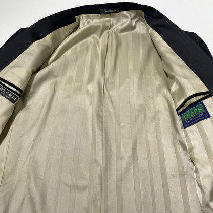 【中古品】【メンズ】 CHAPS RALPH LAUREN チャップス ラルフローレン USA TAILORED JACKET アメリカ製 テーラード ジャケット アウター 147-260807-sa-19-tei サイズ：46R カラー：ブラック 万代Net店