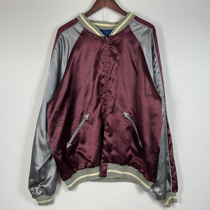 【中古品】【メンズ】 GDC ジーディージー POLAR BARE SOUVENIR JACKET 白熊 スカジャン アウター リバーシブル 145-260630-sa-20-tei サイズ：XL カラー：ネイビー 万代Net店