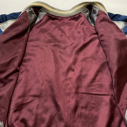 【中古品】【メンズ】 GDC ジーディージー POLAR BARE SOUVENIR JACKET 白熊 スカジャン アウター リバーシブル 145-260630-sa-20-tei サイズ：XL カラー：ネイビー 万代Net店