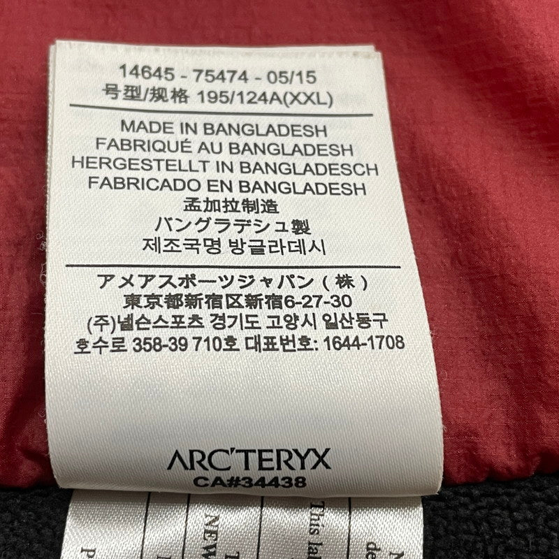 【中古品】【メンズ】 ARC'TERYX アークテリスク ATOM LT JACKET 14645 アトム ライトウェイト ジャケット アウター 144-260630-sa-13-tei サイズ：XXL カラー：ブラック 万代Net店