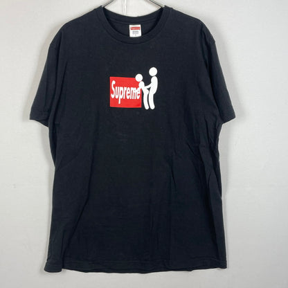 【中古品】【メンズ】 SUPREME シュプリーム STICK TEE スティック Ｔシャツ 半袖 トップス 148-260630-sa-18-tei サイズ：L カラー：ブラック 万代Net店
