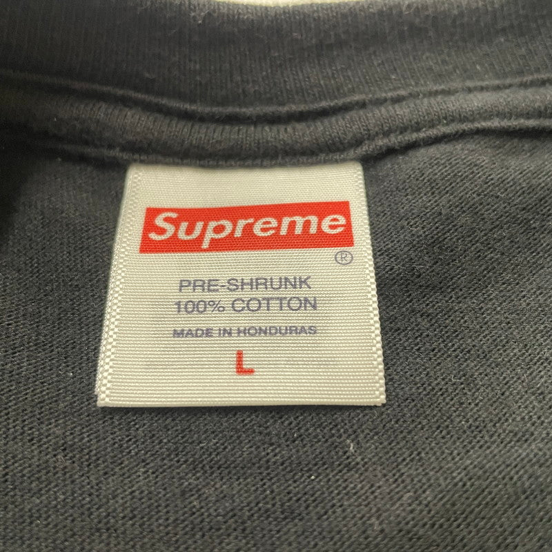 【中古品】【メンズ】 SUPREME シュプリーム STICK TEE スティック Ｔシャツ 半袖 トップス 148-260630-sa-18-tei サイズ：L カラー：ブラック 万代Net店