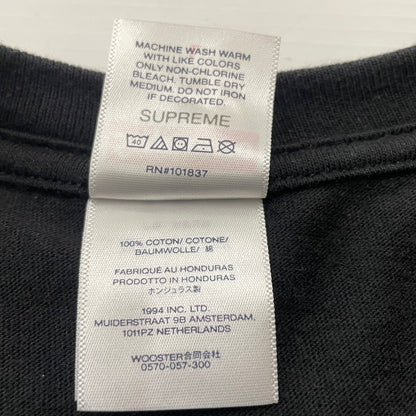 【中古品】【メンズ】 SUPREME シュプリーム STICK TEE スティック Ｔシャツ 半袖 トップス 148-260630-sa-18-tei サイズ：L カラー：ブラック 万代Net店