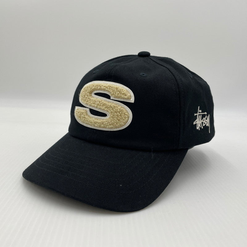 【中古品】【メンズ】 STUSSY ステューシー CHENILLE S LOW PRO CAP 1311061 シェニール ロー プロ キャップ 帽子 185-260704-yo-09-tei サイズ：FREE カラー：ブラック 万代Net店