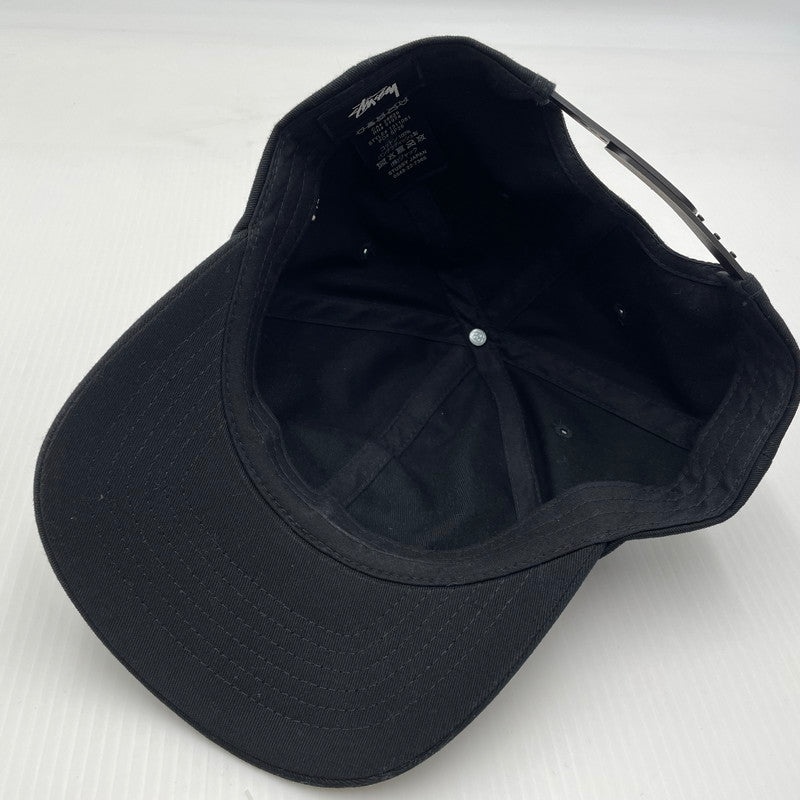【中古品】【メンズ】 STUSSY ステューシー CHENILLE S LOW PRO CAP 1311061 シェニール ロー プロ キャップ 帽子 185-260704-yo-09-tei サイズ：FREE カラー：ブラック 万代Net店