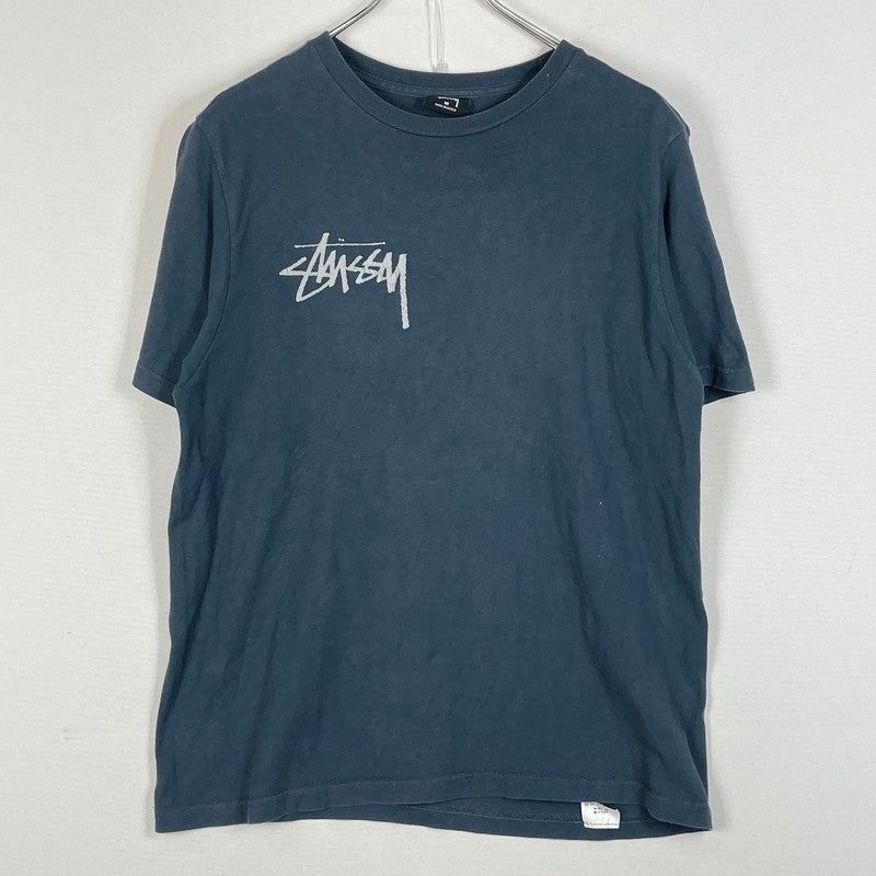 【中古品】【メンズ】 STUSSY ステューシー LOGO TEE ロゴ Ｔシャツ 半袖 トップス 142-260630-sa-09-tei サイズ：M カラー：ネイビー 万代Net店