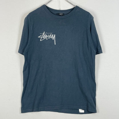【中古品】【メンズ】 STUSSY ステューシー LOGO TEE ロゴ Ｔシャツ 半袖 トップス 142-260630-sa-09-tei サイズ：M カラー：ネイビー 万代Net店