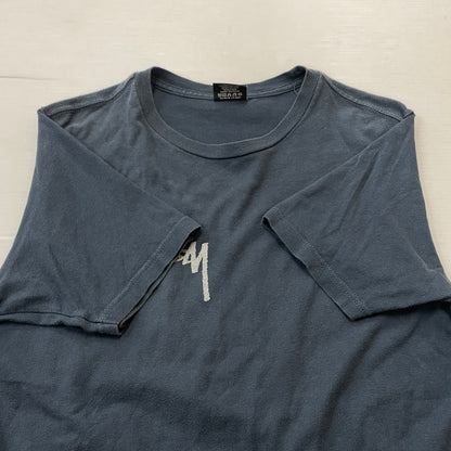 【中古品】【メンズ】 STUSSY ステューシー LOGO TEE ロゴ Ｔシャツ 半袖 トップス 142-260630-sa-09-tei サイズ：M カラー：ネイビー 万代Net店