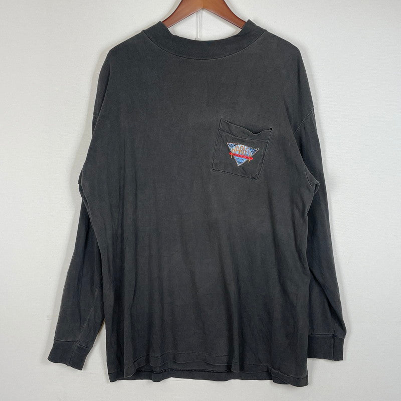 【中古品】【メンズ】 LICENSED BY HARLEY DAVIDSON ライセンスド バイ ハーレー ダビットソン MIDNIGHT RIDER L/S TEE ミッドナイト ライダー ロングスリーブ Ｔシャツ 長袖 トップス 145-260630-sa-10-tei サイズ：XL カラー：グレー 万代Net店
