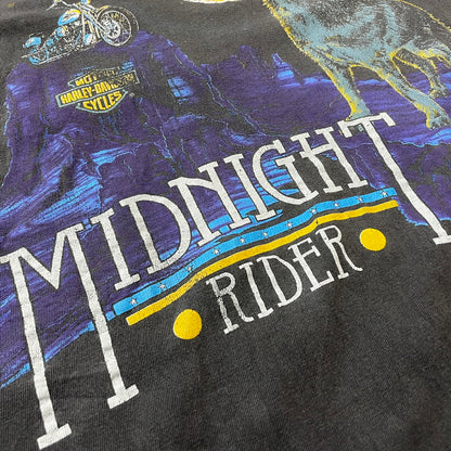 【中古品】【メンズ】 LICENSED BY HARLEY DAVIDSON ライセンスド バイ ハーレー ダビットソン MIDNIGHT RIDER L/S TEE ミッドナイト ライダー ロングスリーブ Ｔシャツ 長袖 トップス 145-260630-sa-10-tei サイズ：XL カラー：グレー 万代Net店