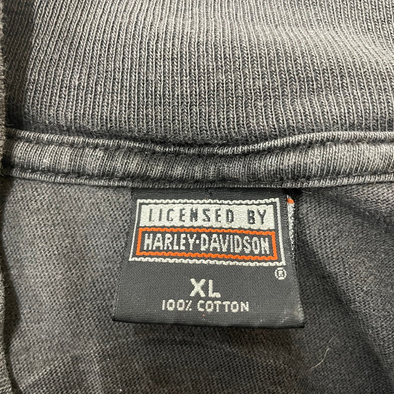 【中古品】【メンズ】 LICENSED BY HARLEY DAVIDSON ライセンスド バイ ハーレー ダビットソン MIDNIGHT RIDER L/S TEE ミッドナイト ライダー ロングスリーブ Ｔシャツ 長袖 トップス 145-260630-sa-10-tei サイズ：XL カラー：グレー 万代Net店