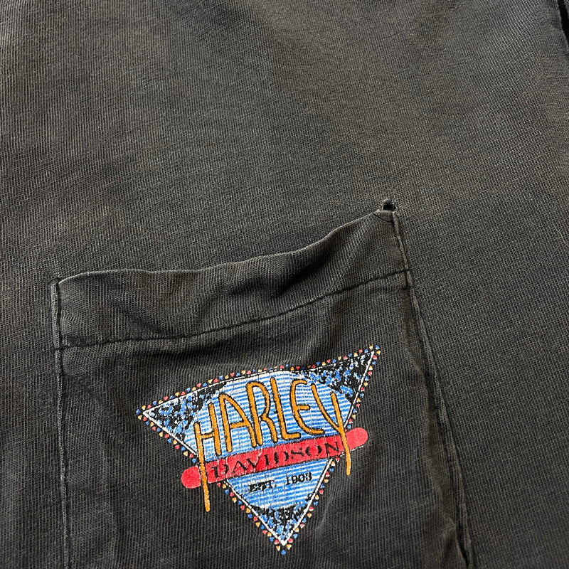 【中古品】【メンズ】 LICENSED BY HARLEY DAVIDSON ライセンスド バイ ハーレー ダビットソン MIDNIGHT RIDER L/S TEE ミッドナイト ライダー ロングスリーブ Ｔシャツ 長袖 トップス 145-260630-sa-10-tei サイズ：XL カラー：グレー 万代Net店