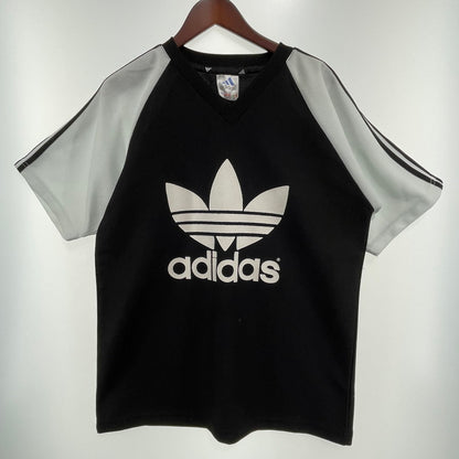 【中古品】【メンズ】 ADIDAS アディダス 90S ヴィンテージ ゲームシャツ Tシャツ 148-260818-nm-80-tei サイズ：M カラー：ブラック/ホワイト 万代Net店