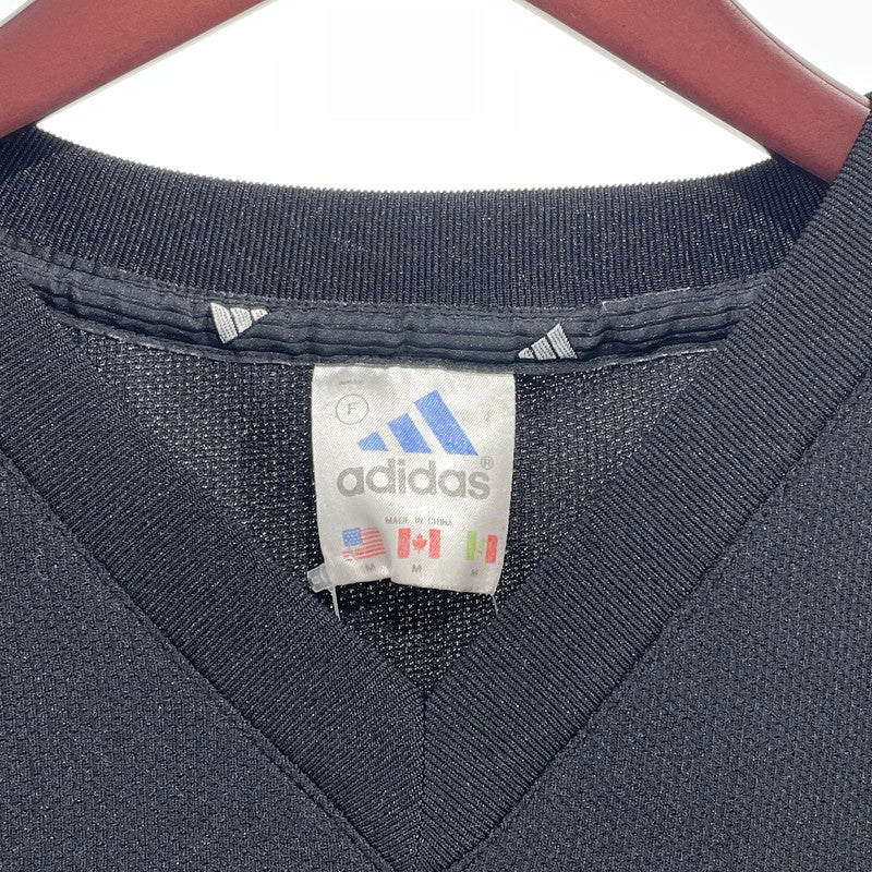 【中古品】【メンズ】 ADIDAS アディダス 90S ヴィンテージ ゲームシャツ Tシャツ 148-260818-nm-80-tei サイズ：M カラー：ブラック/ホワイト 万代Net店