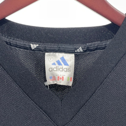 【中古品】【メンズ】 ADIDAS アディダス 90S ヴィンテージ ゲームシャツ Tシャツ 148-260818-nm-80-tei サイズ：M カラー：ブラック/ホワイト 万代Net店