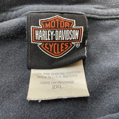 【中古品】【メンズ】 HARLEY-DAVIDSON ハーレー ダビットソン 00's USA製 POCKET TEE 2000年代 アメリカ製 ポケット Ｔシャツ 半袖 トップス 145-260630-sa-11-tei サイズ：2XL カラー：グレー 万代Net店