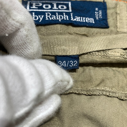 【中古品】【メンズ】 POLO RALPH LAUREN ポロ・ラルフローレン PARACHUTE CARGO PANTS PP-RL-LM0108 パラシュート カーゴパンツ ボトムス ワークパンツ 158-260701-ko-03-tei サイズ：34-32 カラー：カーキ 万代Net店