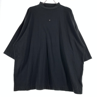 【中古品】【メンズ】 YEEZY イージー × GAP ギャップ 別注 コラボ SMALL LOGO 3/4 SLEEVE T-SHIRT 471310-04 スモール ロゴ 3/4 スリーブ Tシャツ トップス ビッグシルエット 142-260720-ko-06-tei サイズ：S カラー：ブラック 万代Net店